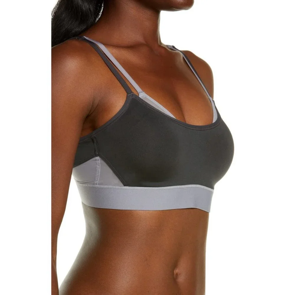 NATORI Gravity Contour High Impact Underwire Sports Bra Black & Gray 34B #752201 - Picture 2 of 11